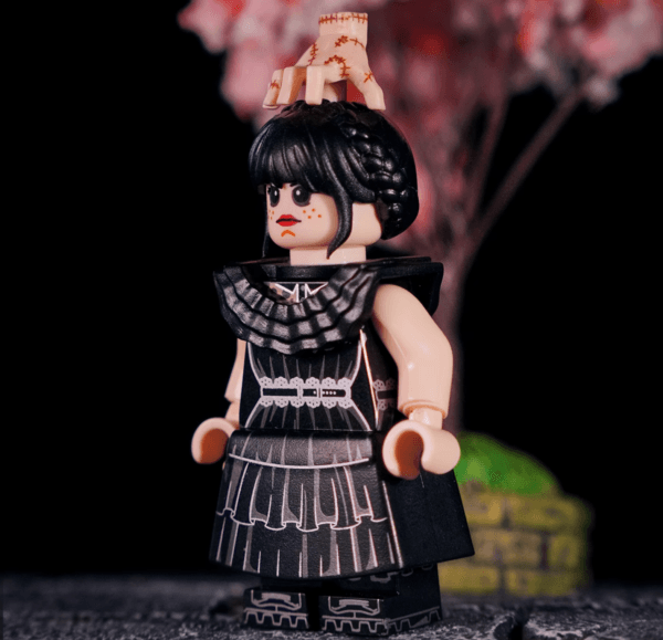 Wednesday Addams Minifigure Building Block Set - Image 4