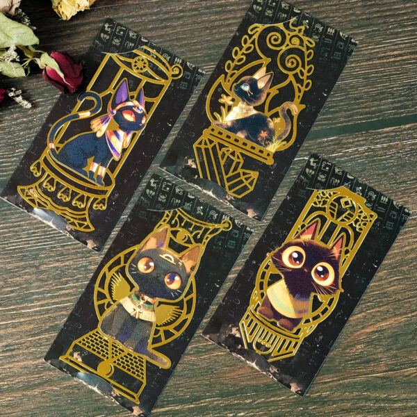 Vintage Metal Egyptian Cat Bookmark