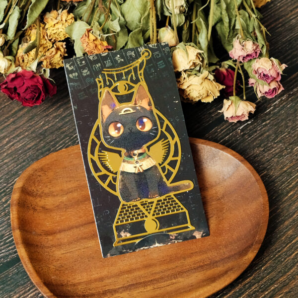 Vintage Metal Egyptian Cat Bookmark - Image 6