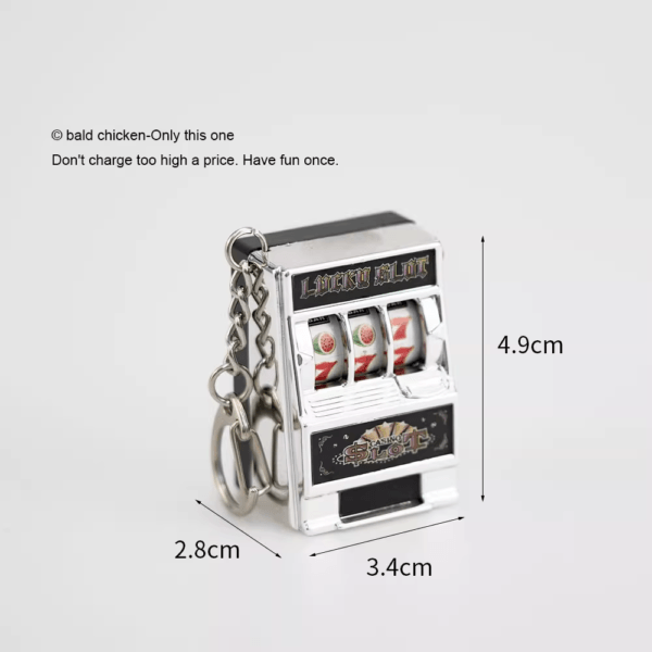 Pocket-Sized Slot Machine Keychain - 777 Jackpot - Image 3