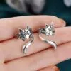 Chic Fox Ear Clip Earrings - Retro Cute Animal Design - Image 4