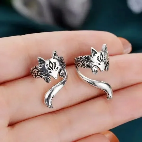 Chic Fox Ear Clip Earrings - Retro Cute Animal Design - Image 4